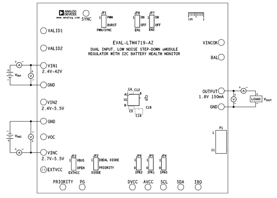 Location Circuit - Analog Devices Inc. EVAL-LTM4719-AZ Evaluation Board